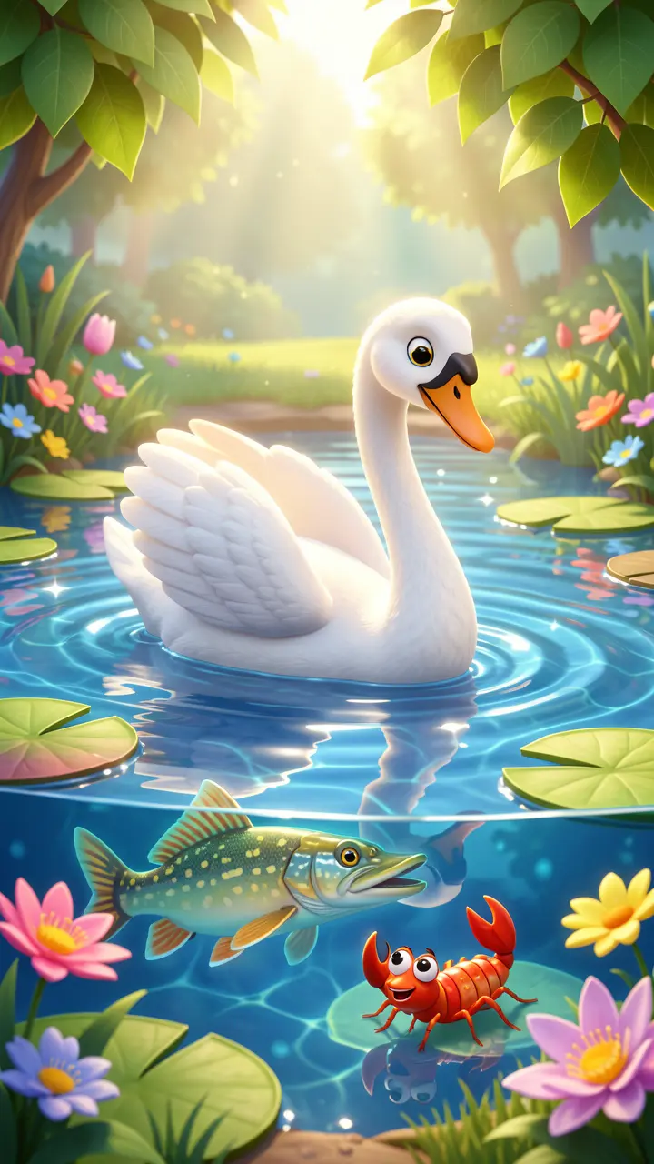 The Swan, the Pike, and the Crayfish
